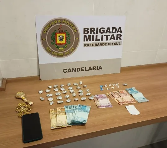 BM de Candelária prende dupla por tráfico