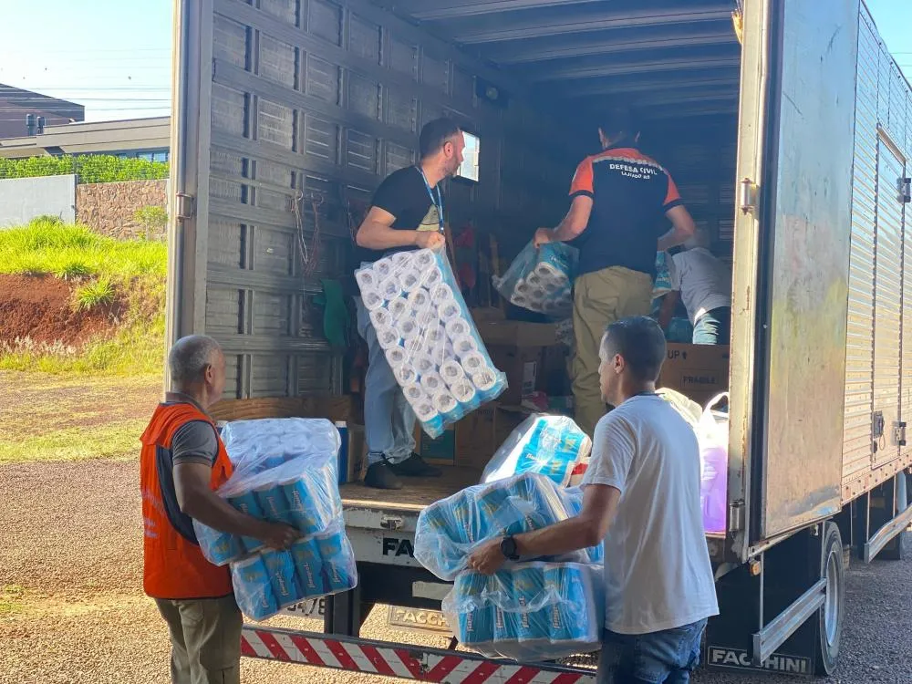 Campanha Lajeado em ação por SC arrecada mais de 3,5 toneladas em doações para o município de Itapema